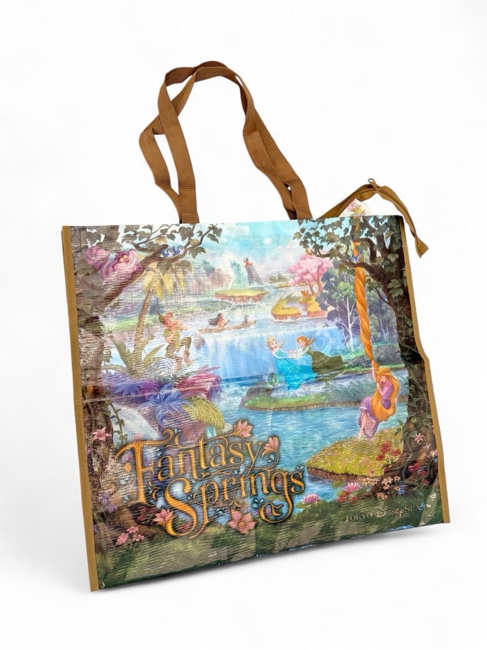 Tokyo DisneySea Fantasy Springs Tote Bag Large NWOT Japan Disney